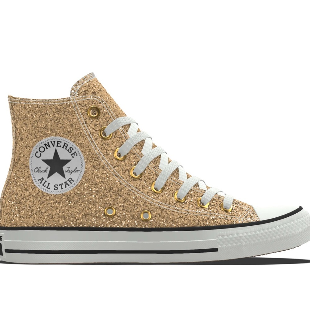 Converse Sparkling Gold High-Tops
